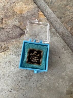 Vintage Hallmark Cards Lapel Pin Gold Crown Store Pin Store Logo Rare.